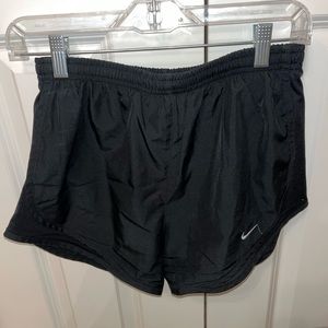 Nike all black women’s running shorts